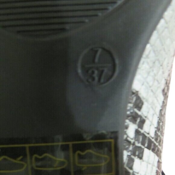 Lulus Emmy Vegan Leather Python Snake Embossed Ballet Flats Driving Moccasins 7 - Picture 10 of 12